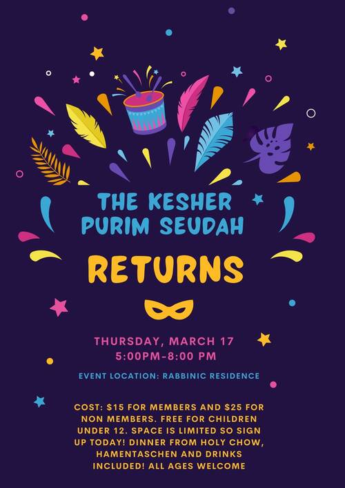 Banner Image for Kesher Purim Seudah 